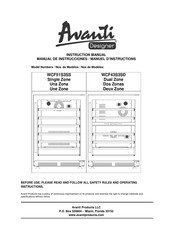 Avanti Designer WCF43S3SD Instruction Manual
