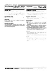 M-System R7ML-YS2 Instruction Manual