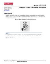 Tektronix Keithley 237-TRX-T Manual