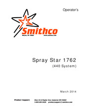 Smithco Spray Star 1762 Operator's