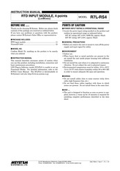 M-system R7L-RS4 Instruction Manual