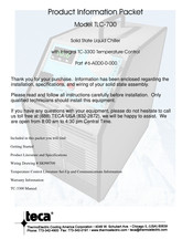 teca TLC-700 Product Information Packet