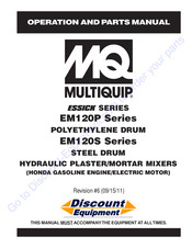 MULTIQUIP Essick D3ES021ME Operation And Parts Manual