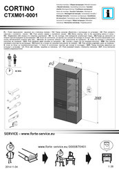 Forte CORTINO CTXM01-0001 Assembling Instruction