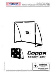 KÜBLER SPORT Coppa Soccer Goal D5092 Manual