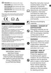 Metro DataVac HSC2350B Original Instructions Manual