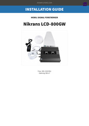 Nikrans LCD-800GW Installation Manual