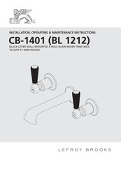 Lefroy Brooks BL 1212 Installation, Operating,  & Maintenance Instructions