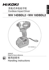 Hitachi WH 14DBDL2 Handling Instruction