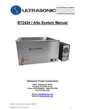 Ultrasonic BT2424/Alto Manual