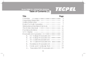 TECPEL DMM135 Operating Manual