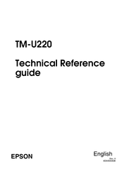 Epson U220B - TM Two-color Dot-matrix Printer Technical Reference Manual