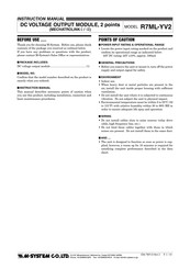 M-system R7ML-YV2 Instruction Manual