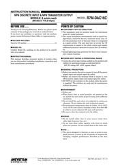 M-System R7M-DAC16C Instruction Manual