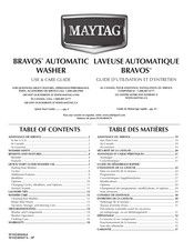 Maytag BRAVOS MVWB800VQ0 Use & Care Manual