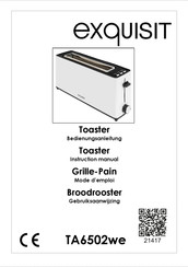 Exquisit TA6502we Instruction Manual