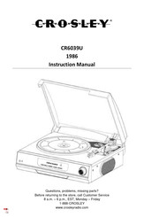 Crosley CR6039U Instruction Manual