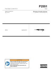 Atlas Copco P2551 Product Instructions