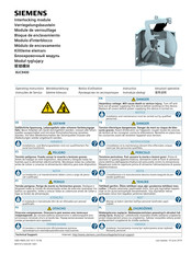 Siemens 8UC9400 Operating Instructions Manual