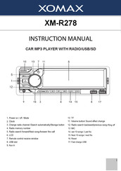 Xomax XM-R278 Instruction Manual