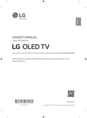 LG OLED65B1PVA Owner's Manual