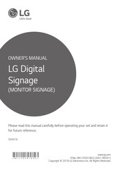 LG 55VX1D Owner's Manual