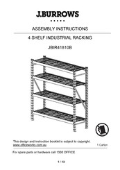 J.Burrows JBIR41810B Assembly Instructions Manual