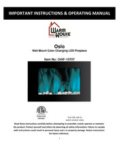 Warm House Oslo Important Instructions & Operating Manual