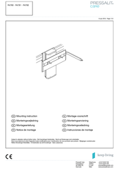 Pressalit Care R4780 Mounting Instruction