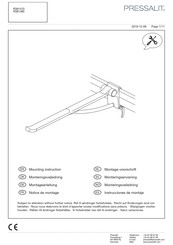 Pressalit Care R371470 Mounting Instruction