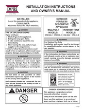 Empire ONR-24-2 Installation Instructions And Owner's Manual