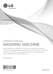 LG WD14130RD6 Owner's Manual