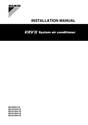 Daikin VRVIII REYQ-P8 Installation Manual