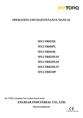 ANLIDAR MYTORQ MY2-TR0235L Operation And Maintenance Manual