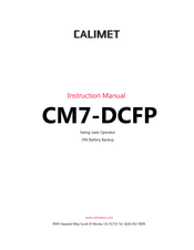 Calimet CM7-DCFP Instruction Manual