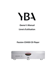 YBA DESIGN Passion CD430 Owner's Manual