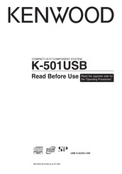 Kenwood K-501USB-B Manuals | ManualsLib