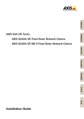 Axis Q35-VE Series Installation Manual