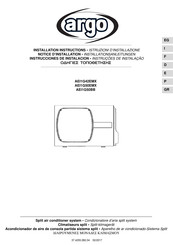 Argo AEI1G50BB Installation Instructions Manual