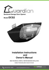 Guardian DCS2 Installation Instructions Manual