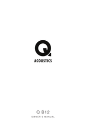 Q Acoustics Q B12 Owner's Manual