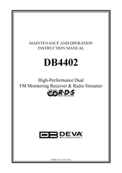 DEVA Broadcast DB4402 Instruction Manual
