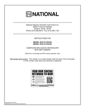 National DCX-213-RLED Instructions Manual