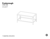 Target Foxborough FTS30700B Assembly Instructions Manual