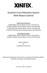 Xintex G-1BB Owner's Manual & Installation Instructions