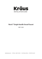 Kraus Novis KVF-1220MB-2PK Installation Manual