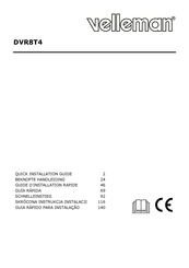 Velleman DVR8T4 Quick Installation Manual