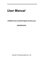 Siglent Technologies SHS800 Series User Manual