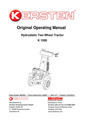 Kersten B00002 Original Operating Manual