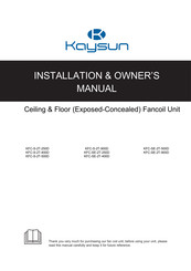 Kaysun KFC-S-2T-250D Installation & Owner's Manual